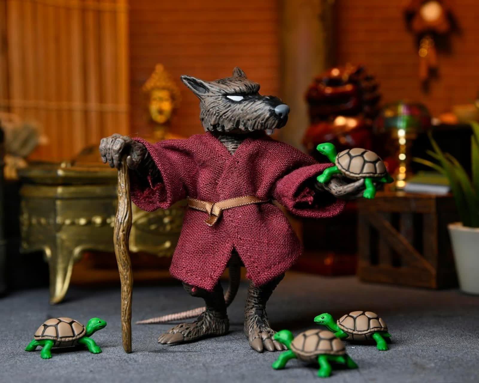 اکشن فیگور استاد لاکپشت نینجا اسپلینتر نکا مدل Ninja Turtle Splinter Neca