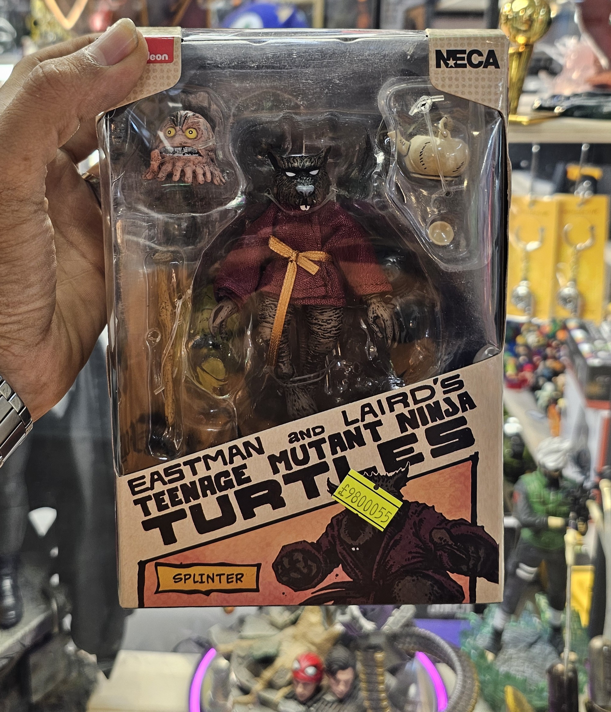 اکشن فیگور استاد لاکپشت نینجا اسپلینتر نکا مدل Ninja Turtle Splinter Neca