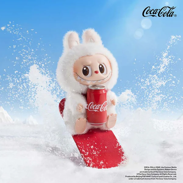 عروسک سوپرایز لبوبو اورجینال نوشابه کوکا مدل Pop Mart Labubu The Monsters Coca Cola Series