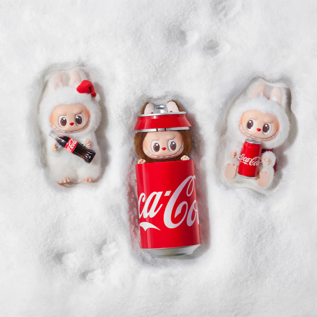 عروسک سوپرایز لبوبو اورجینال نوشابه کوکا مدل Pop Mart Labubu The Monsters Coca Cola Series