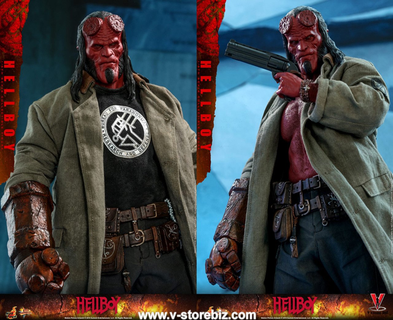 اکشن فیگور هلبوی پسر جهنمی 2019 هات تویز دلوکس مدل Hot Toys MMS527 Hellboy 2019