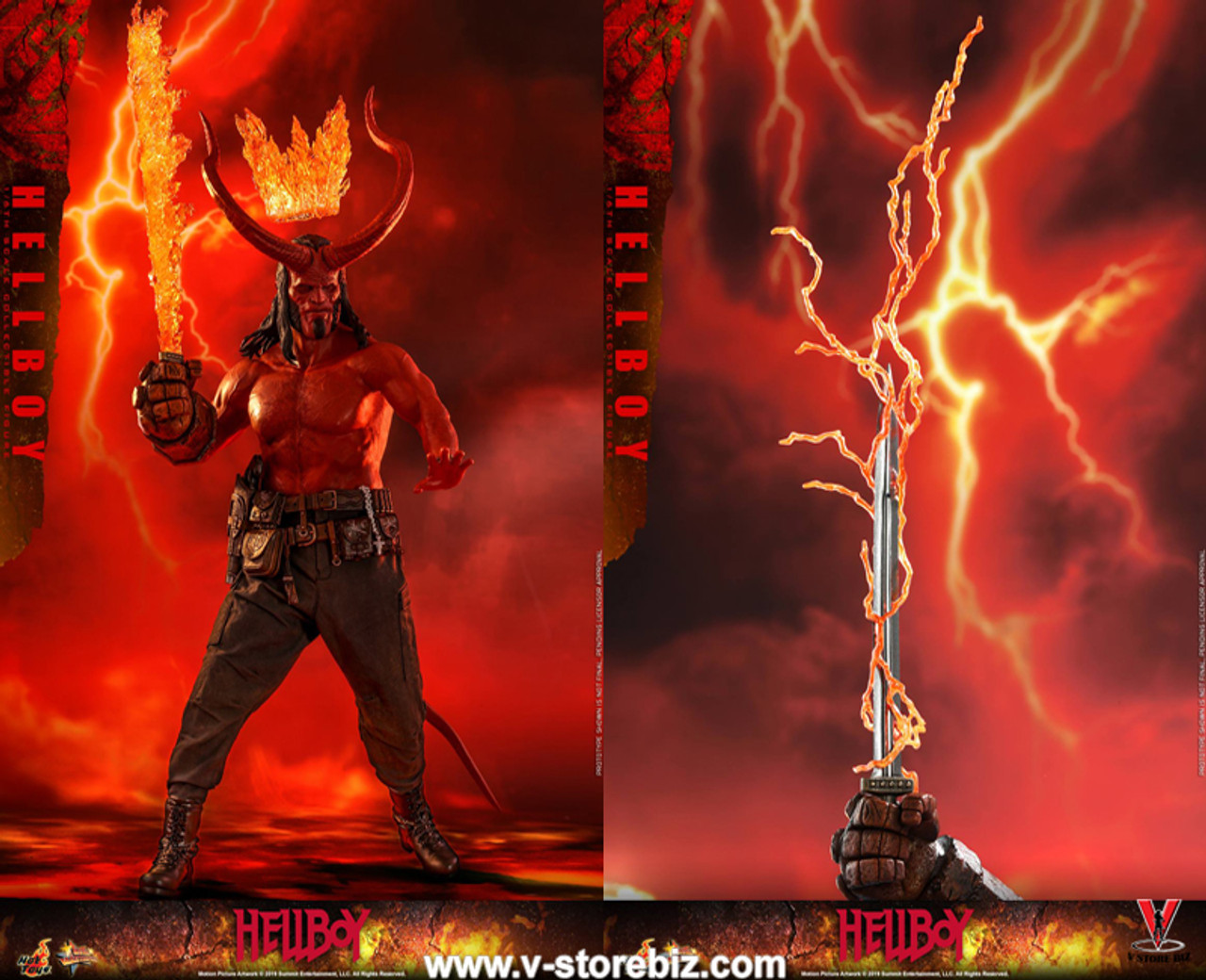 اکشن فیگور هلبوی پسر جهنمی 2019 هات تویز دلوکس مدل Hot Toys MMS527 Hellboy 2019