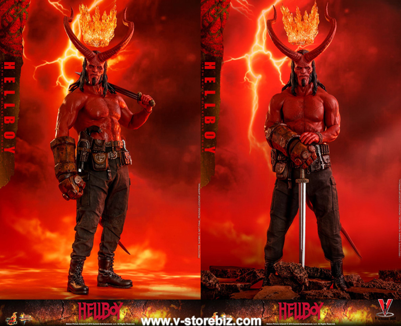 اکشن فیگور هلبوی پسر جهنمی 2019 هات تویز دلوکس مدل Hot Toys MMS527 Hellboy 2019
