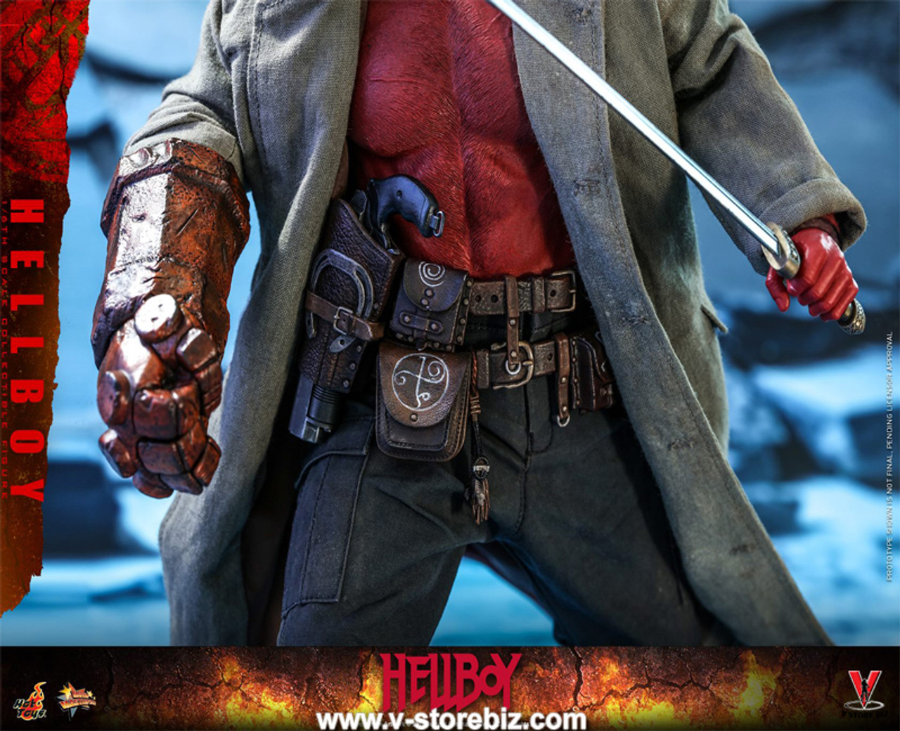 اکشن فیگور هلبوی پسر جهنمی 2019 هات تویز دلوکس مدل Hot Toys MMS527 Hellboy 2019