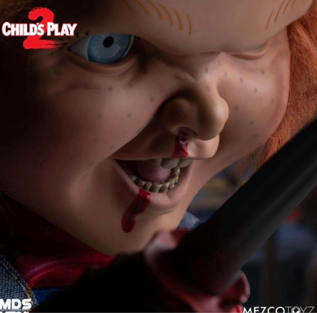 اکشن فیگور چاکی قسمت دوم برند مزکو 40 سانت سخنگو Child's Play 2 Chucky Mezco