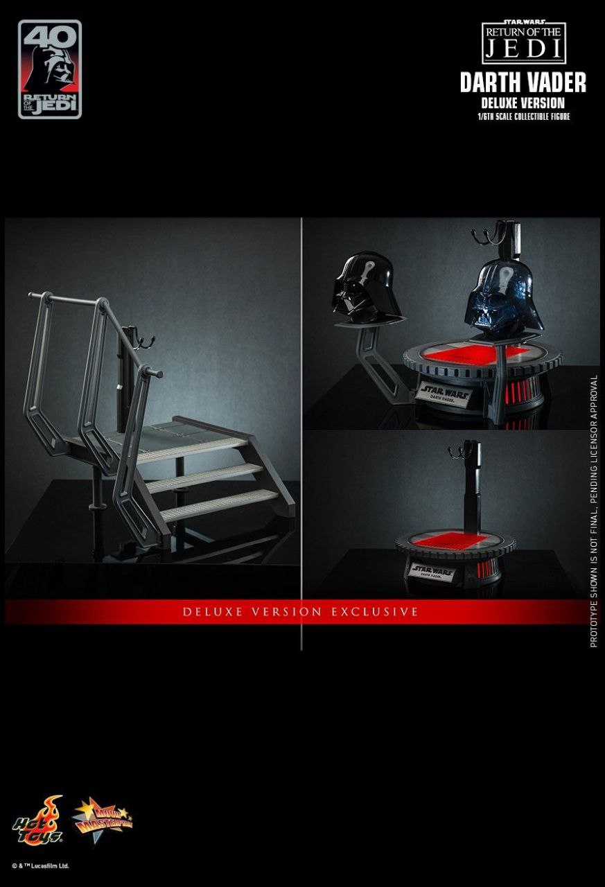 اکشن فیگور دارث ویدر جنگ ستارگان برند هات تویز دلوکس مدل Darth Vader Hot Toys Deluxe Version MMS700