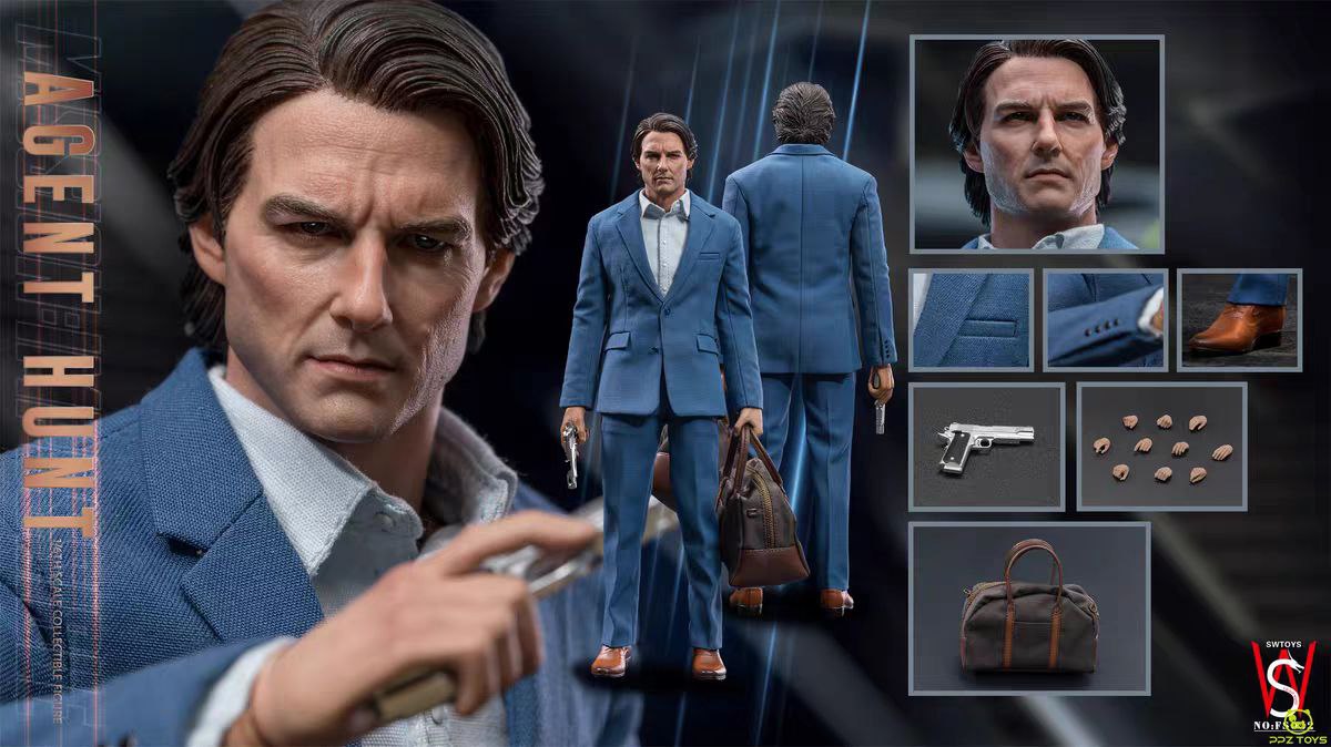 اکشن فیگور مامور هانت ماموریت غیر ممکن تام کروز 1/6 مدل Impossible 4 Agent Hunt Tom Cruise SW Toys