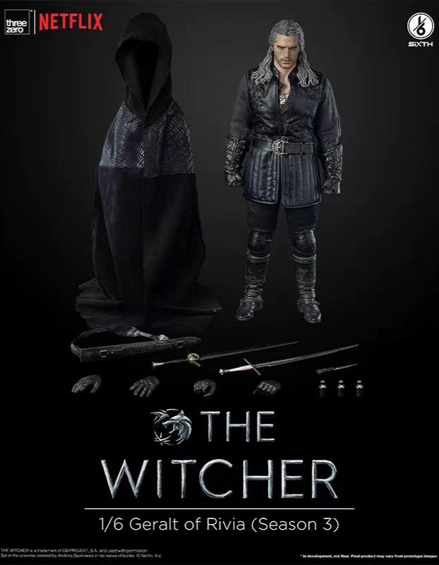 اکشن فیگور ویچر گرالت ریویا 1/6 فصل 3 مدل the Witcher Geralt of Rivia three zero