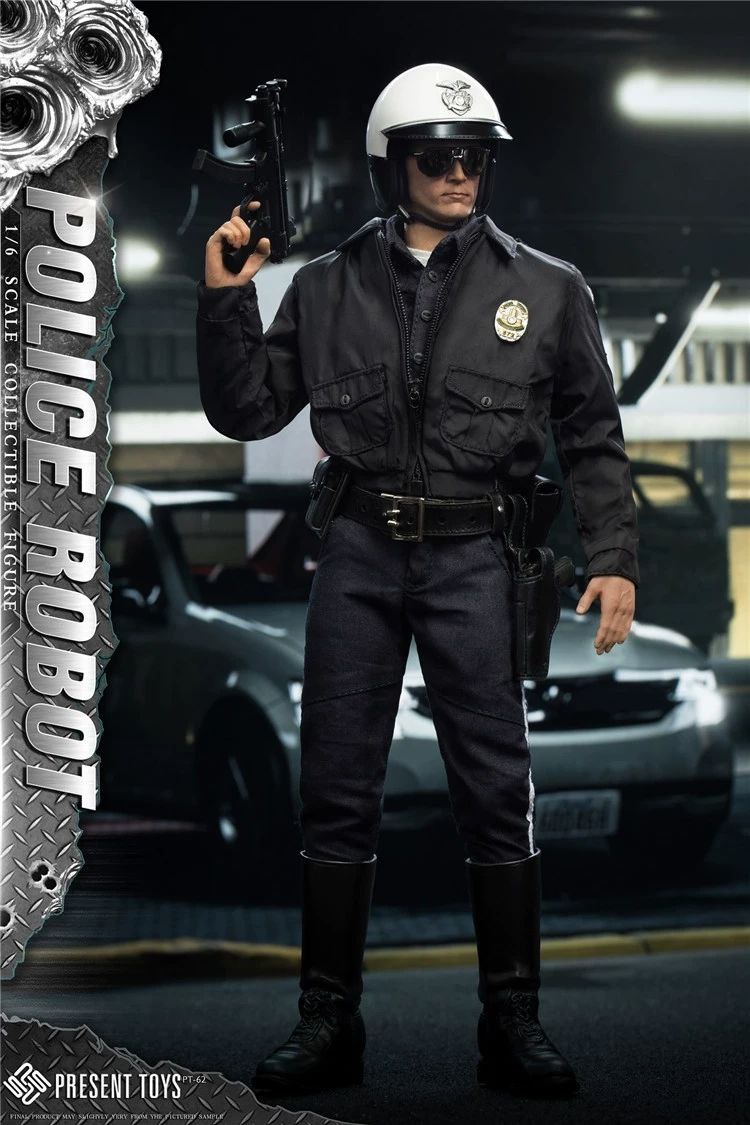 اکشن فیگور ترمیناتور تی 1000 مقیاس 1/6 مدل present toys Terminator T-1000 Police Robot