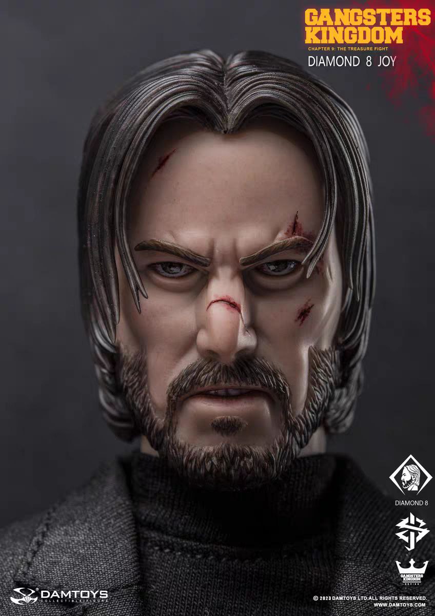 اکشن فیگور جان ویک 1/6 مدل Gangsters Kingdom The Treasure Fight john wick damtoys
