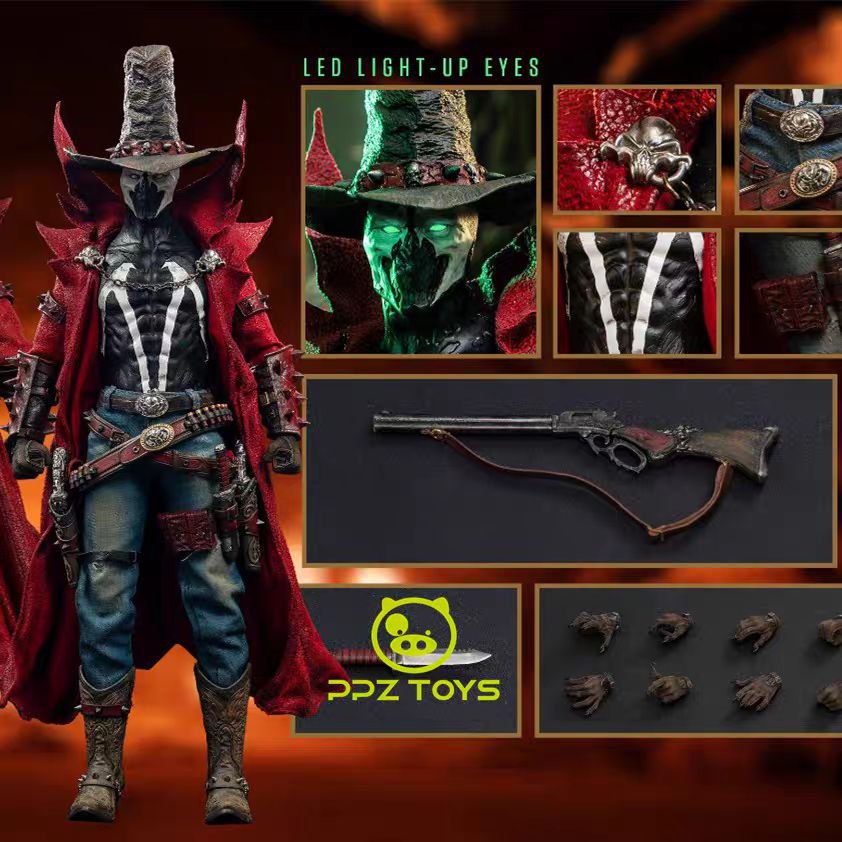 اکشن فیگور اسپاون مورتال کمبت 1/6 مدل Mortal Kombat Spawn Flash Point ppz toys