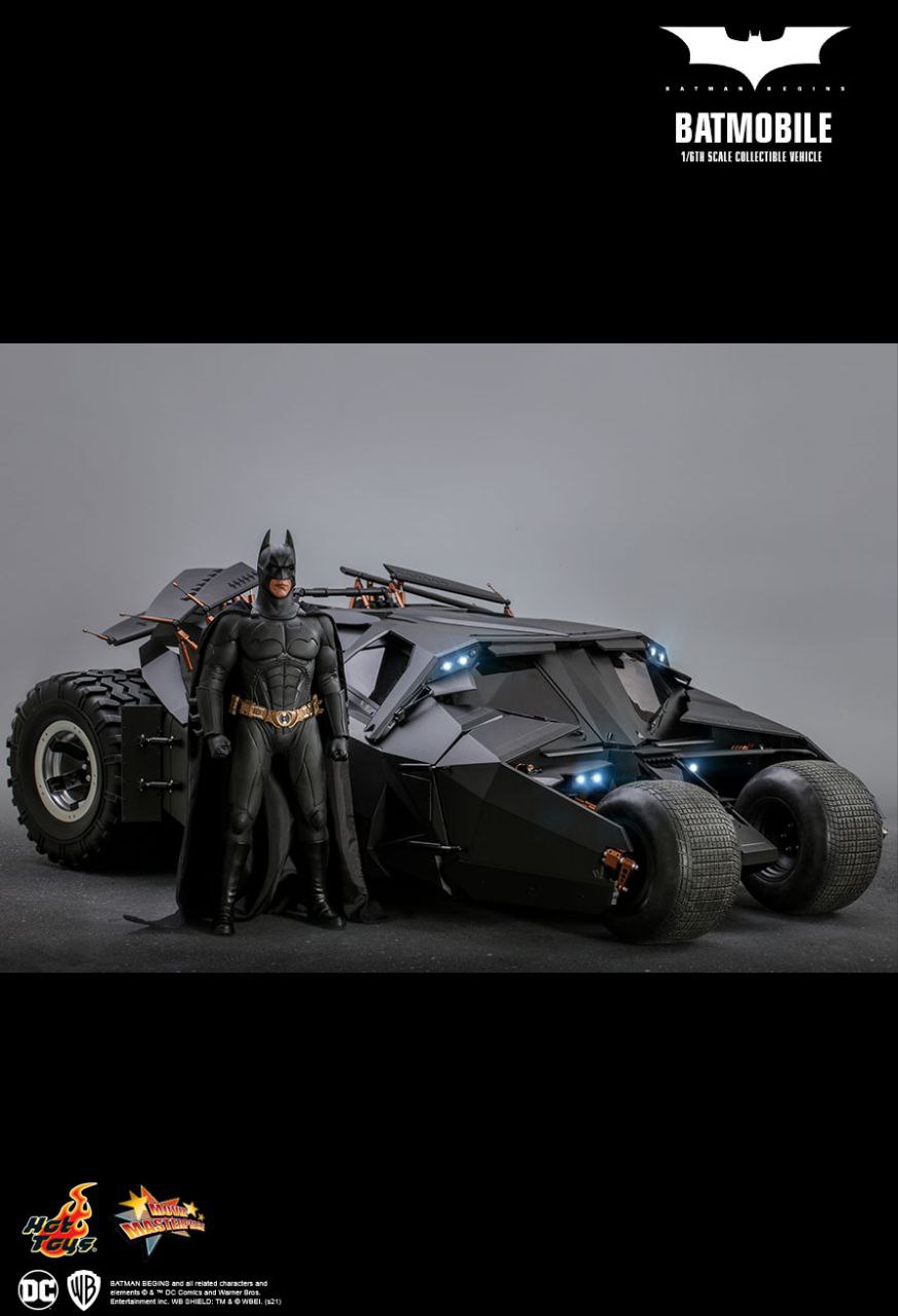 بتموبیل سه گانه دارک نایت قسمت بتمن بیگینز هات تویز مدل BATMOBILE THE DARK KNGHIT TRILOGYBATMAN BEGINS HOT TOYS