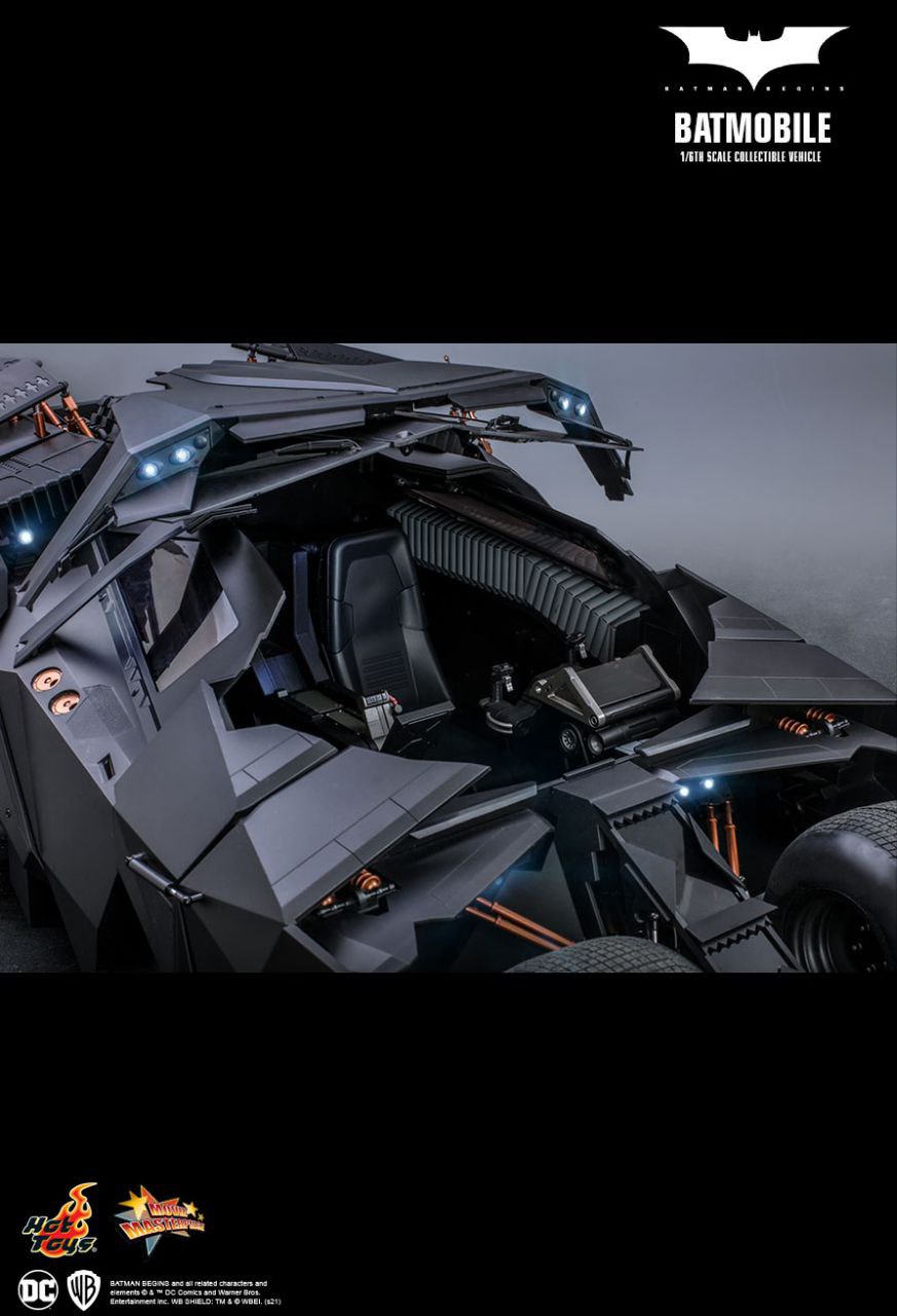 بتموبیل سه گانه دارک نایت قسمت بتمن بیگینز هات تویز مدل BATMOBILE THE DARK KNGHIT TRILOGYBATMAN BEGINS HOT TOYS