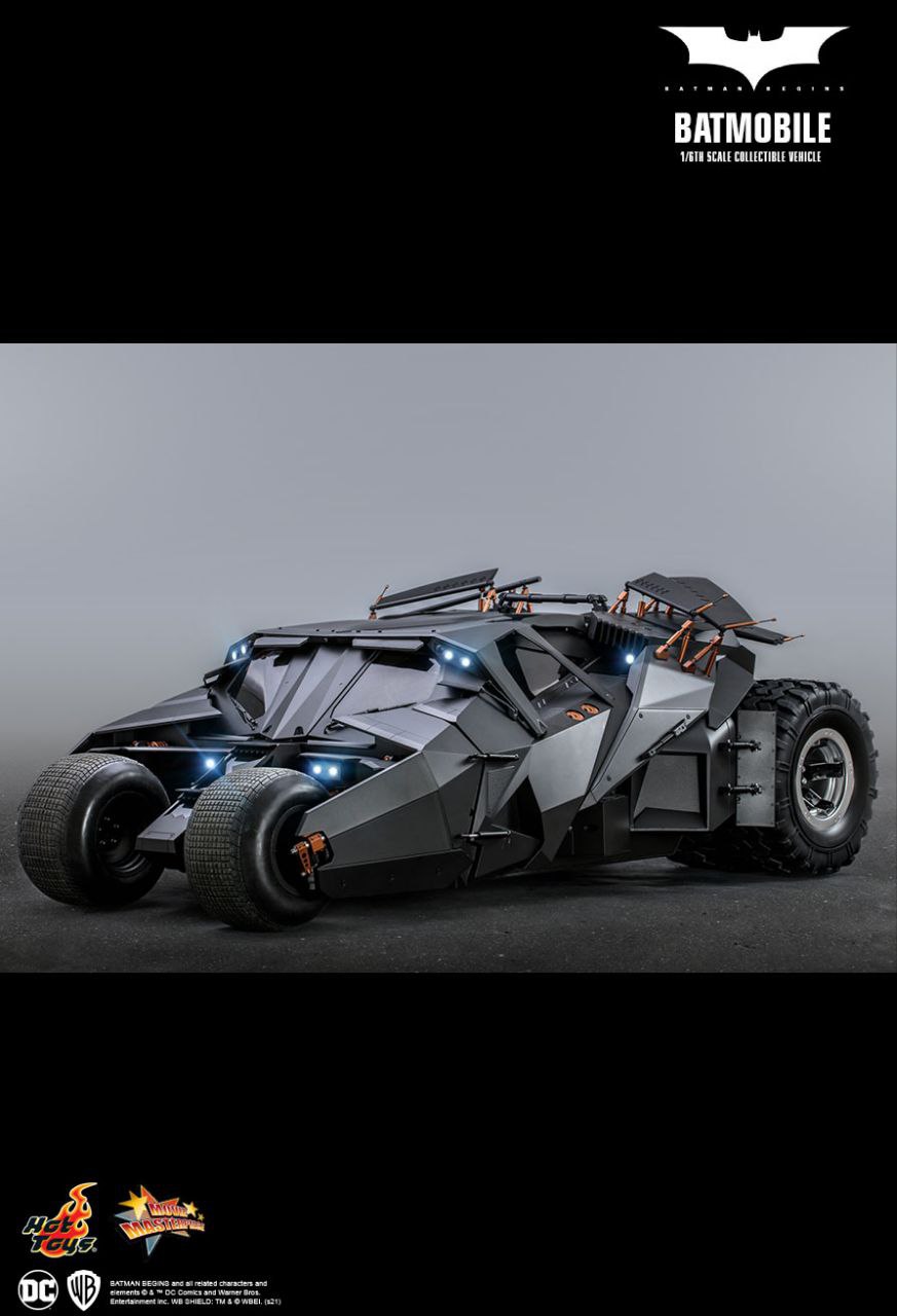 بتموبیل سه گانه دارک نایت قسمت بتمن بیگینز هات تویز مدل BATMOBILE THE DARK KNGHIT TRILOGYBATMAN BEGINS HOT TOYS