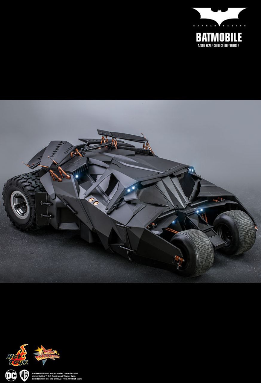 بتموبیل سه گانه دارک نایت قسمت بتمن بیگینز هات تویز مدل BATMOBILE THE DARK KNGHIT TRILOGYBATMAN BEGINS HOT TOYS