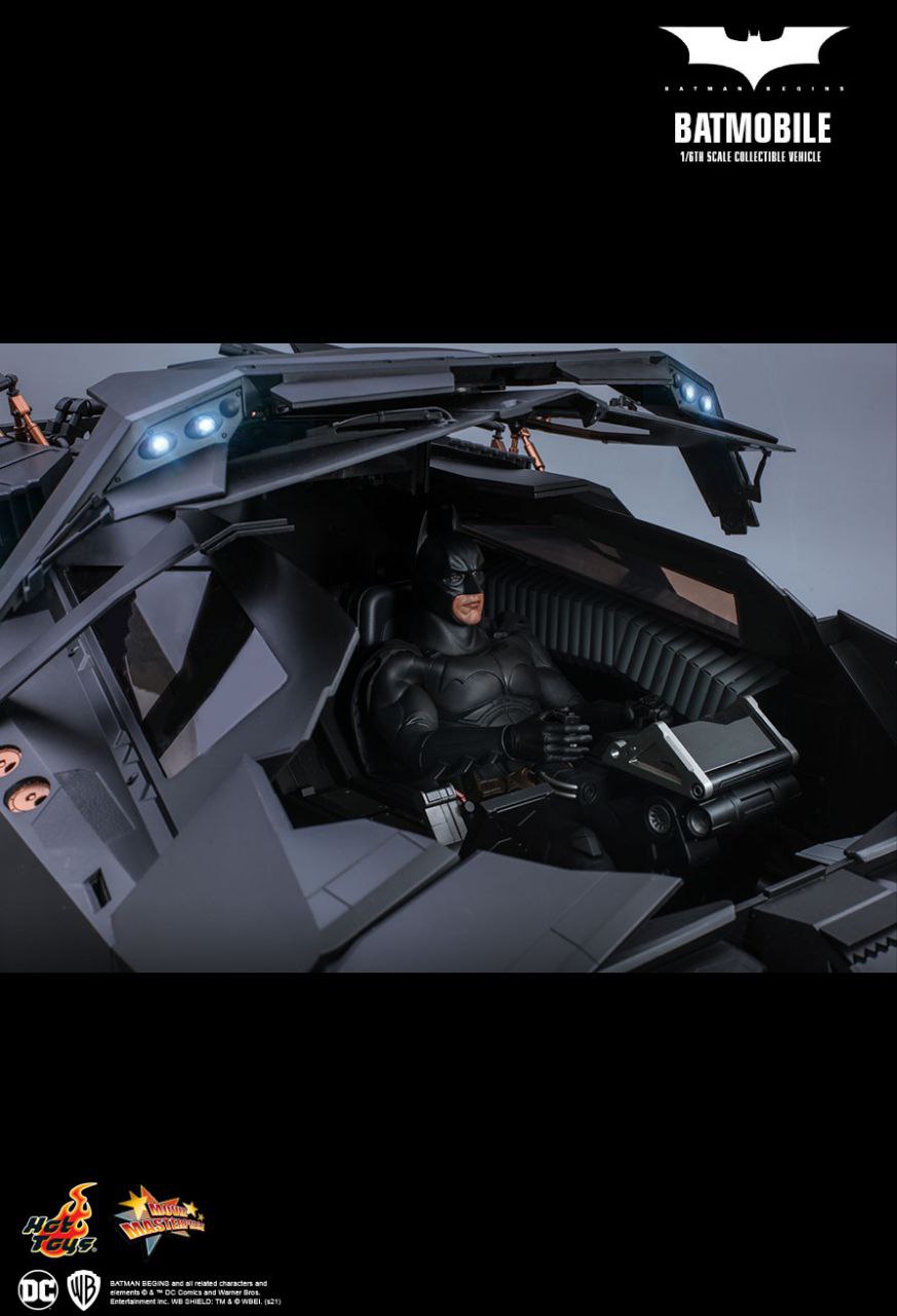 بتموبیل سه گانه دارک نایت قسمت بتمن بیگینز هات تویز مدل BATMOBILE THE DARK KNGHIT TRILOGYBATMAN BEGINS HOT TOYS