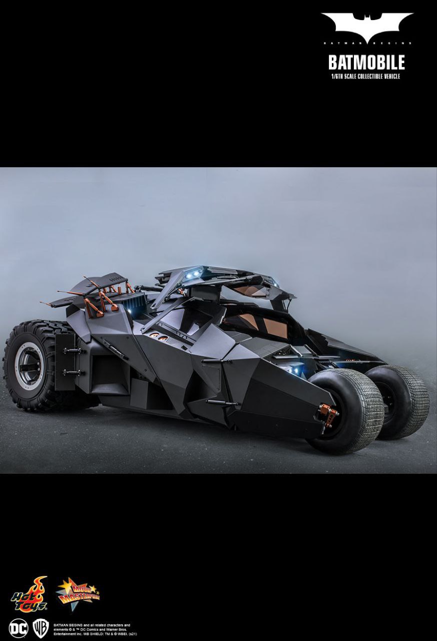 بتموبیل سه گانه دارک نایت قسمت بتمن بیگینز هات تویز مدل BATMOBILE THE DARK KNGHIT TRILOGYBATMAN BEGINS HOT TOYS