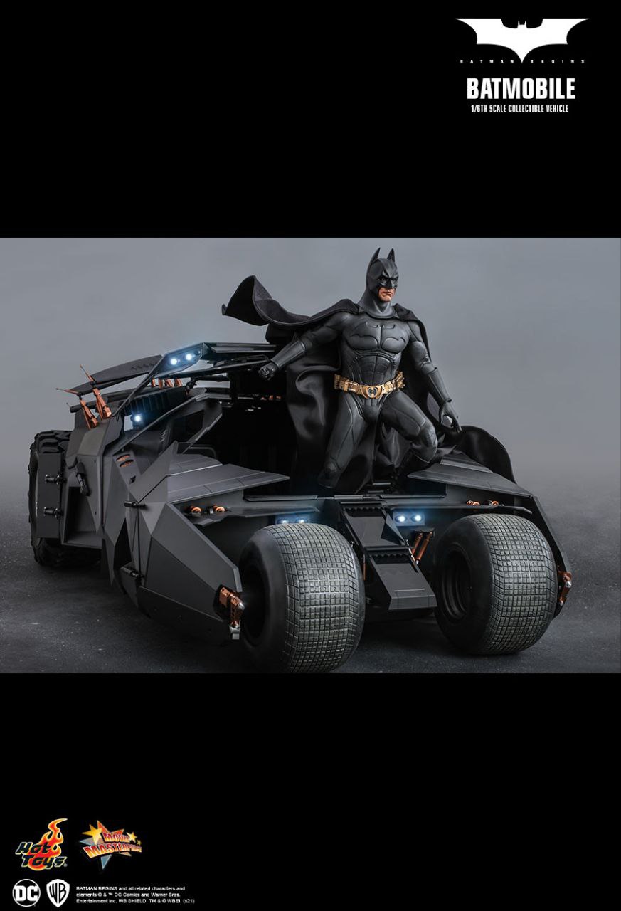 بتموبیل سه گانه دارک نایت قسمت بتمن بیگینز هات تویز مدل BATMOBILE THE DARK KNGHIT TRILOGYBATMAN BEGINS HOT TOYS