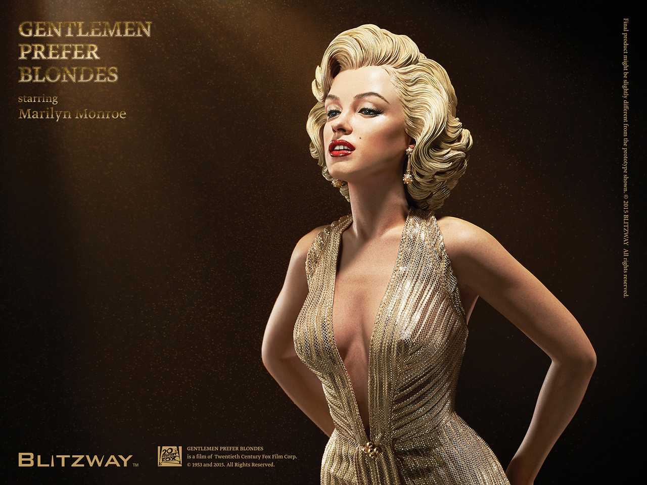اکشن فیگور مرلین مونرو برند بلیتزوی مقیاس 1/4 مدل Blitzway Blondes Marilyn Monroe