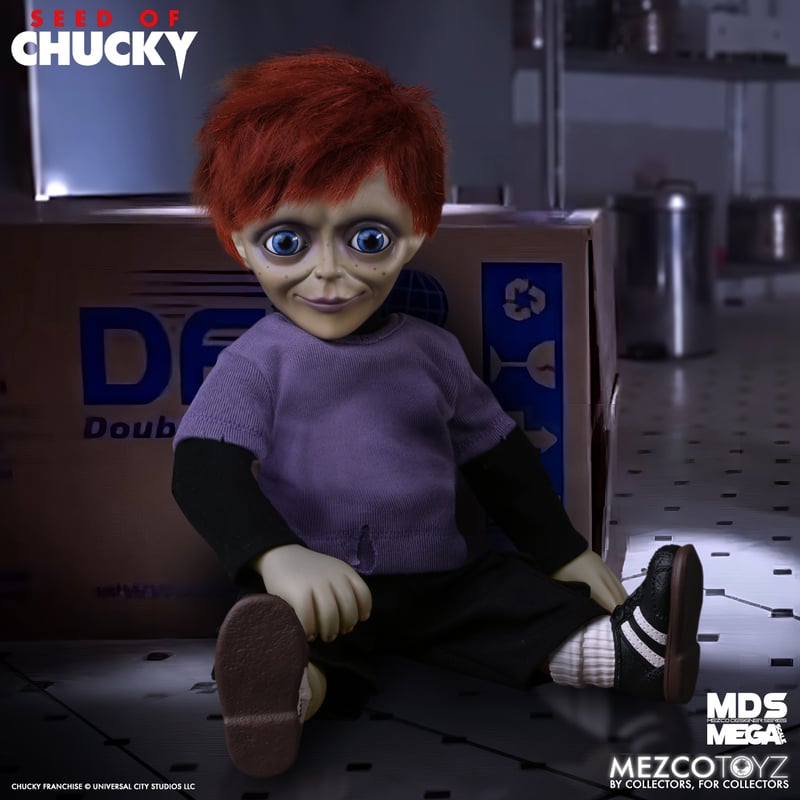 اکشن فیگور چاکی قسمت 5 سخنگو 45 سانت مزکو مدل Childs Play 5 : Seed Of Chucky Glen Mezco Toys