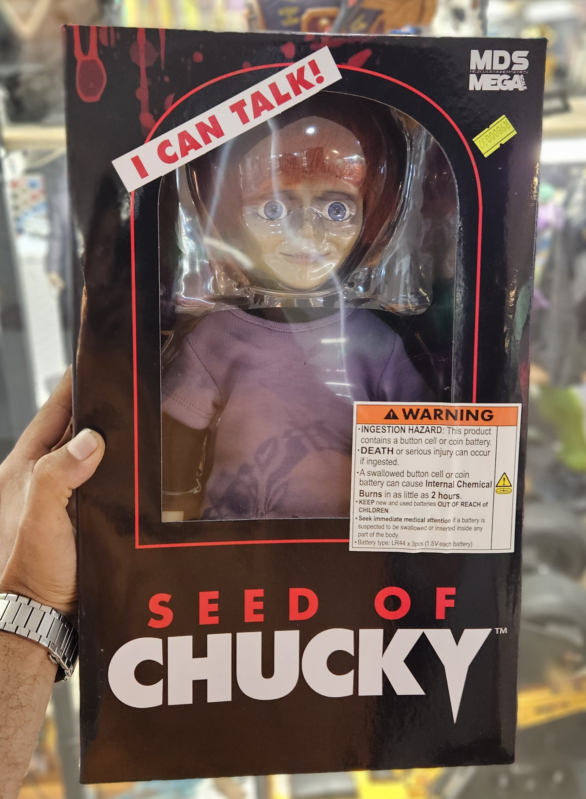 اکشن فیگور چاکی قسمت 5 سخنگو 45 سانت مزکو مدل Childs Play 5 : Seed Of Chucky Glen Mezco Toys
