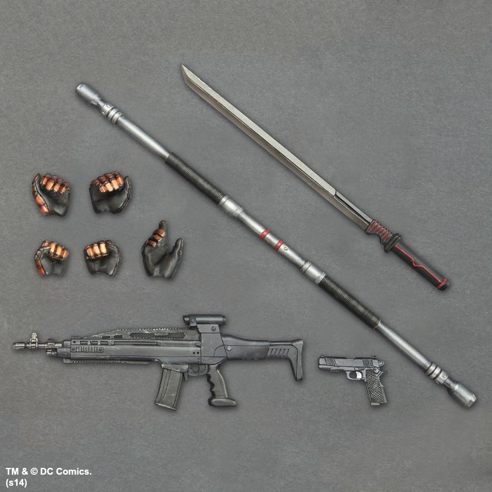اکشن فیگور دث استروک برند پلی آرتز مدل بتمن آرخام Death Stroke Play Arts