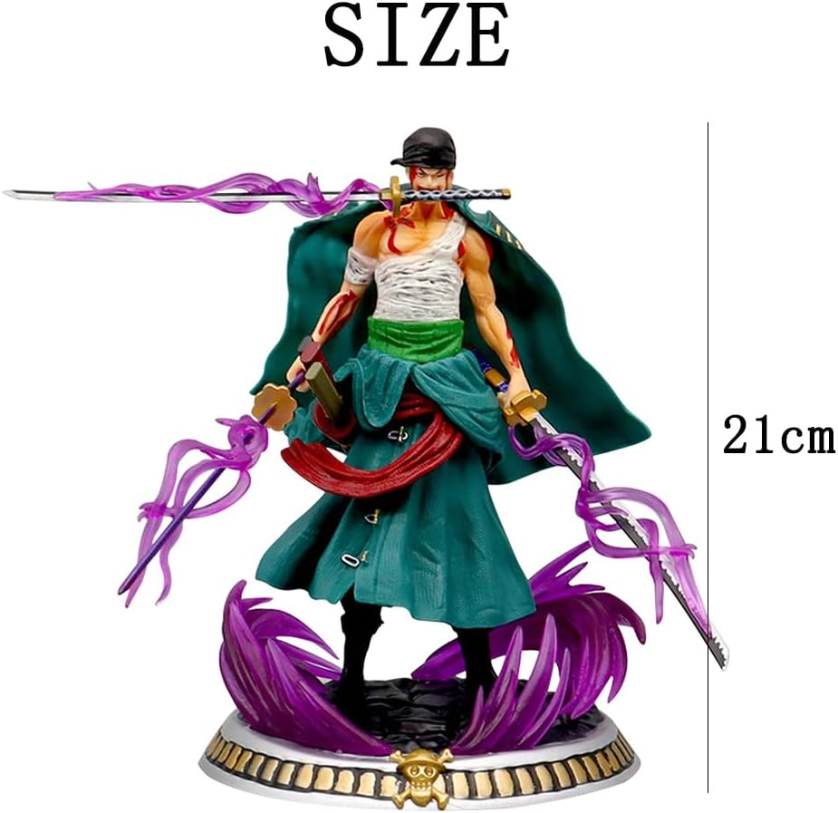 فیگور زورو انیمه وان پیس 20 سانت جعبه دار مدل ONE PIECE- ZORO HOLDING