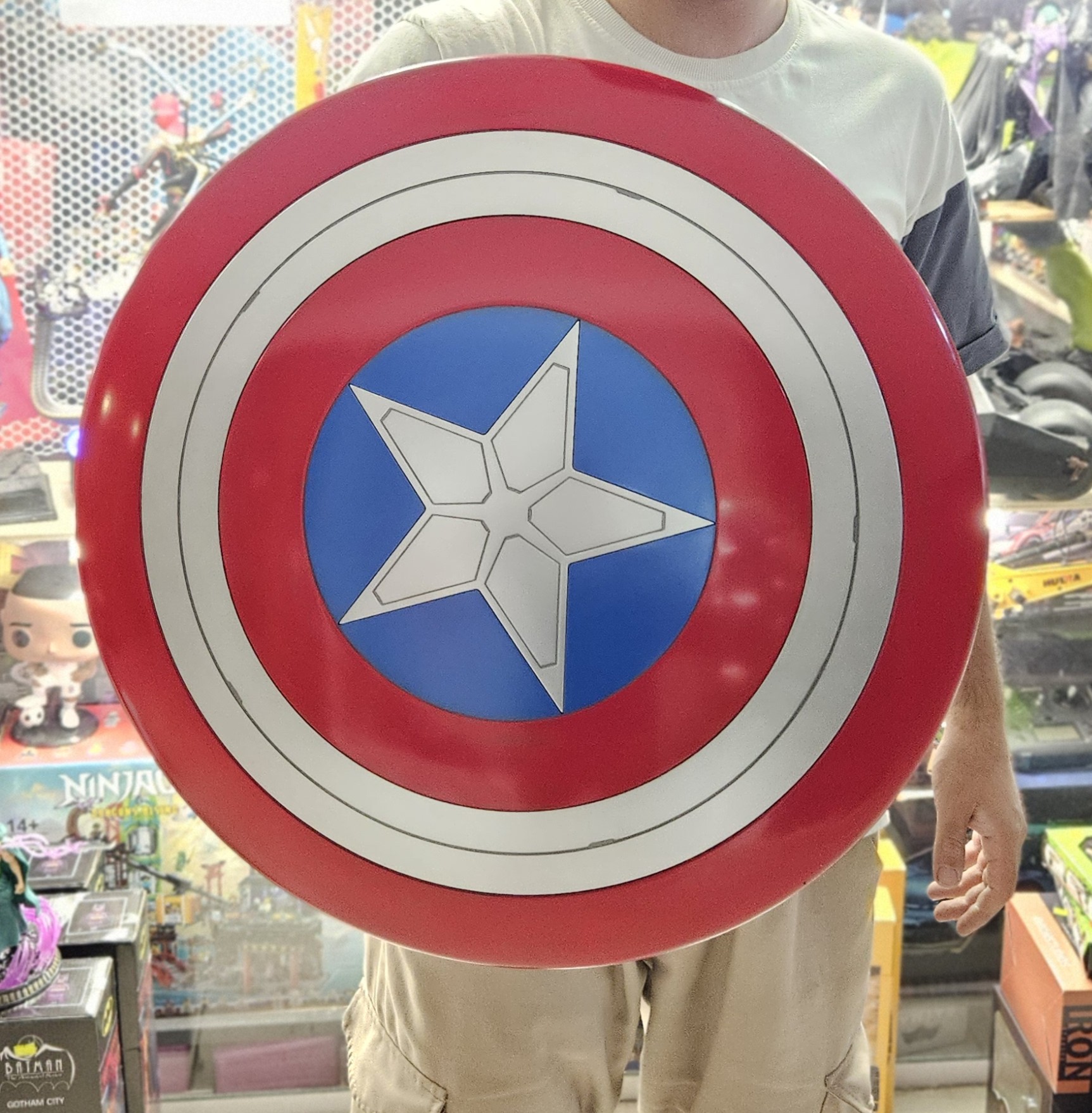 سپر کاپیتان آمریکا هاسبرو سایز 1/1 اورجینال مدل Hasbro Marvel Captain America Shield