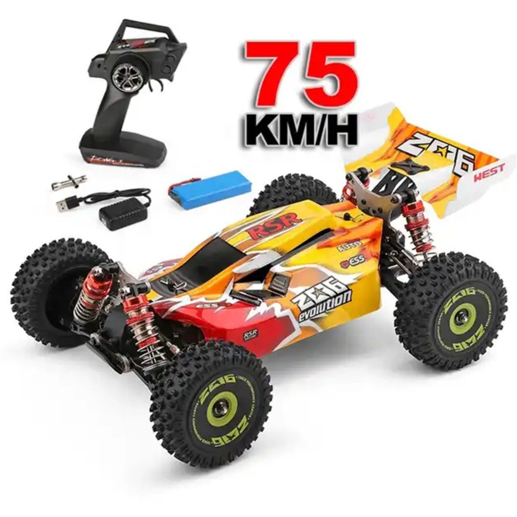 ماشین کنترلی براشلس 75 کیلومتر Wltoys 144010
