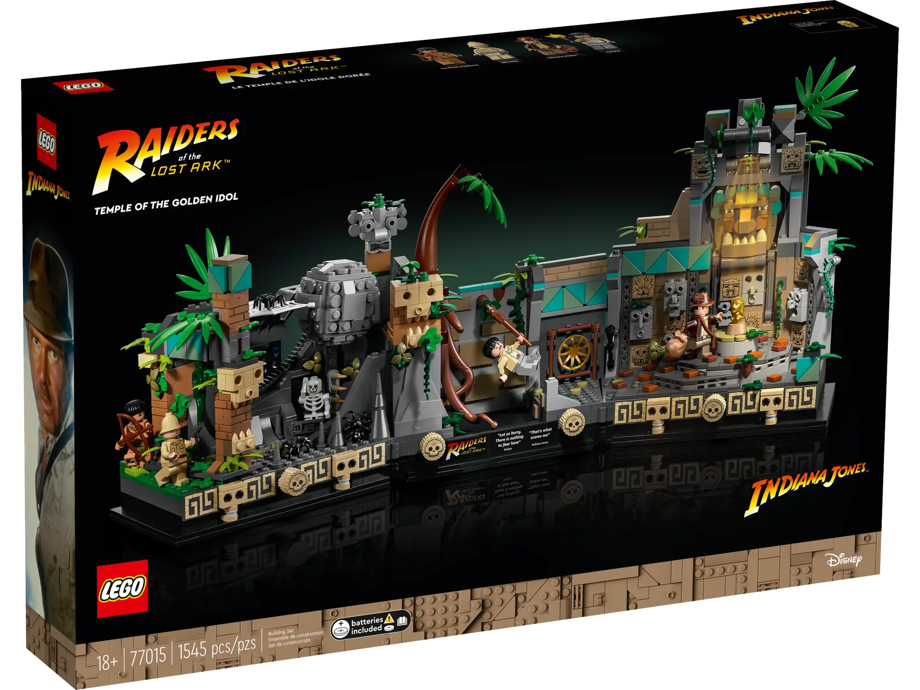 لگو معبد ایندیاناجونز ایدول 1545 قطعه مدل Lego Temple of the Golden Idol Indiana Jones 77015