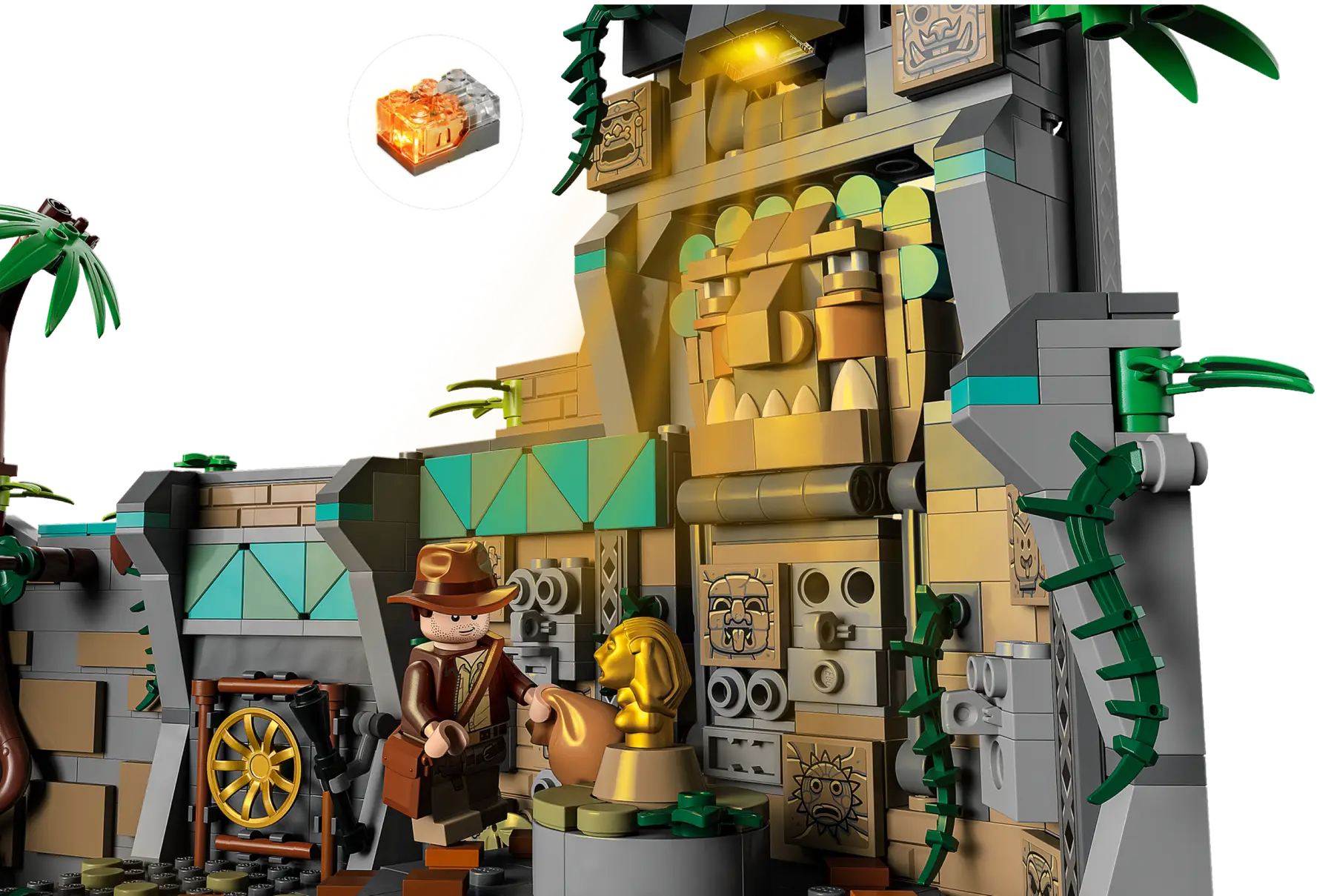 لگو معبد ایندیاناجونز ایدول 1545 قطعه مدل Lego Temple of the Golden Idol Indiana Jones 77015