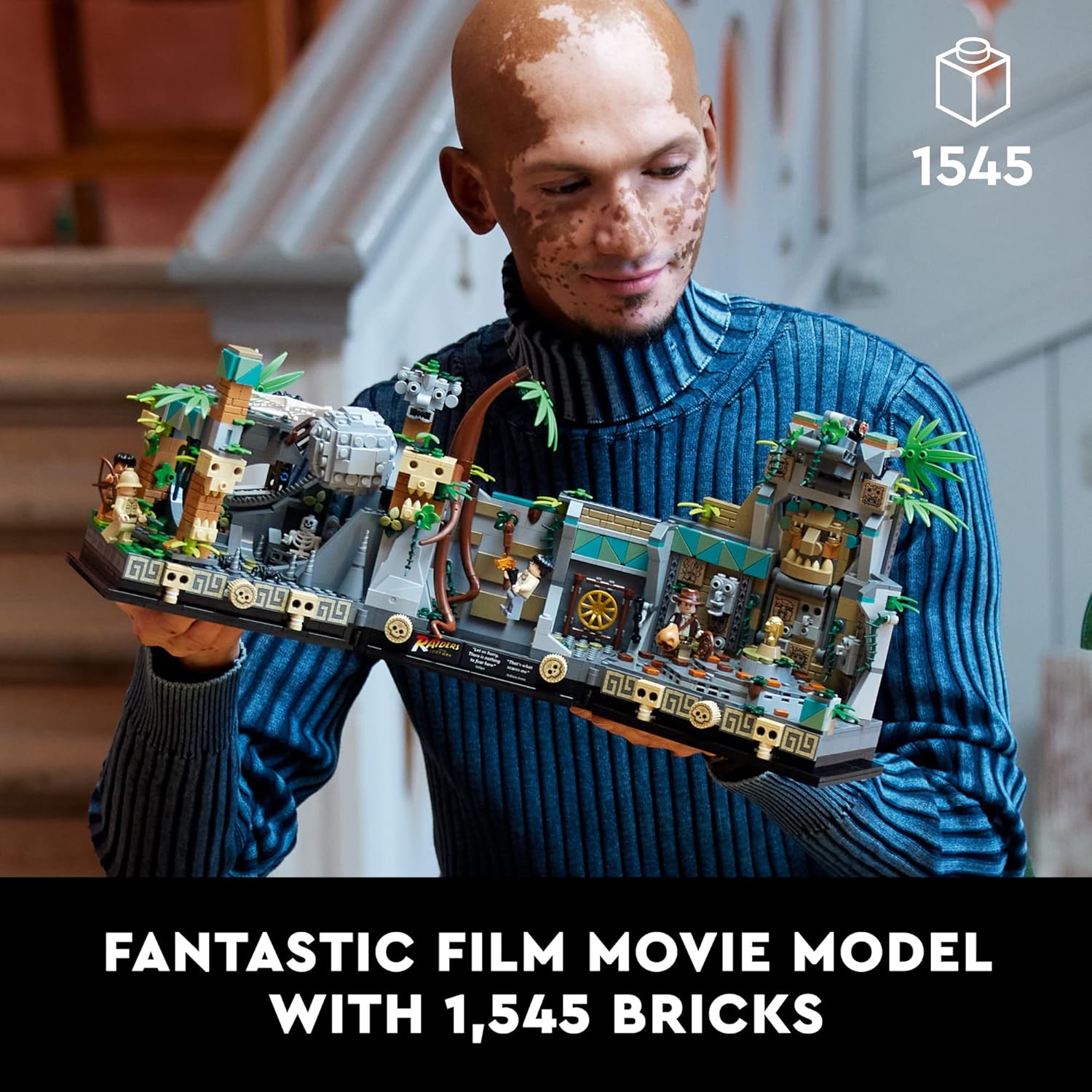 لگو معبد ایندیاناجونز ایدول 1545 قطعه مدل Lego Temple of the Golden Idol Indiana Jones 77015