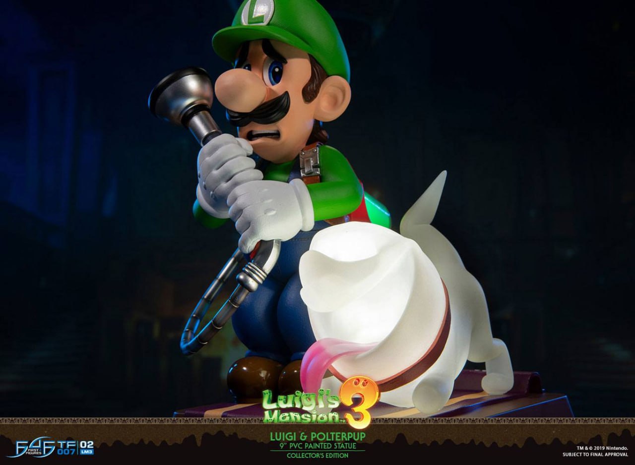 فیگور لوئیجی نسخه دلوکس از ماریو اورجینال 25 سانت مدل Luigi Mansion 3 First 4 Figures Deluxe Vision