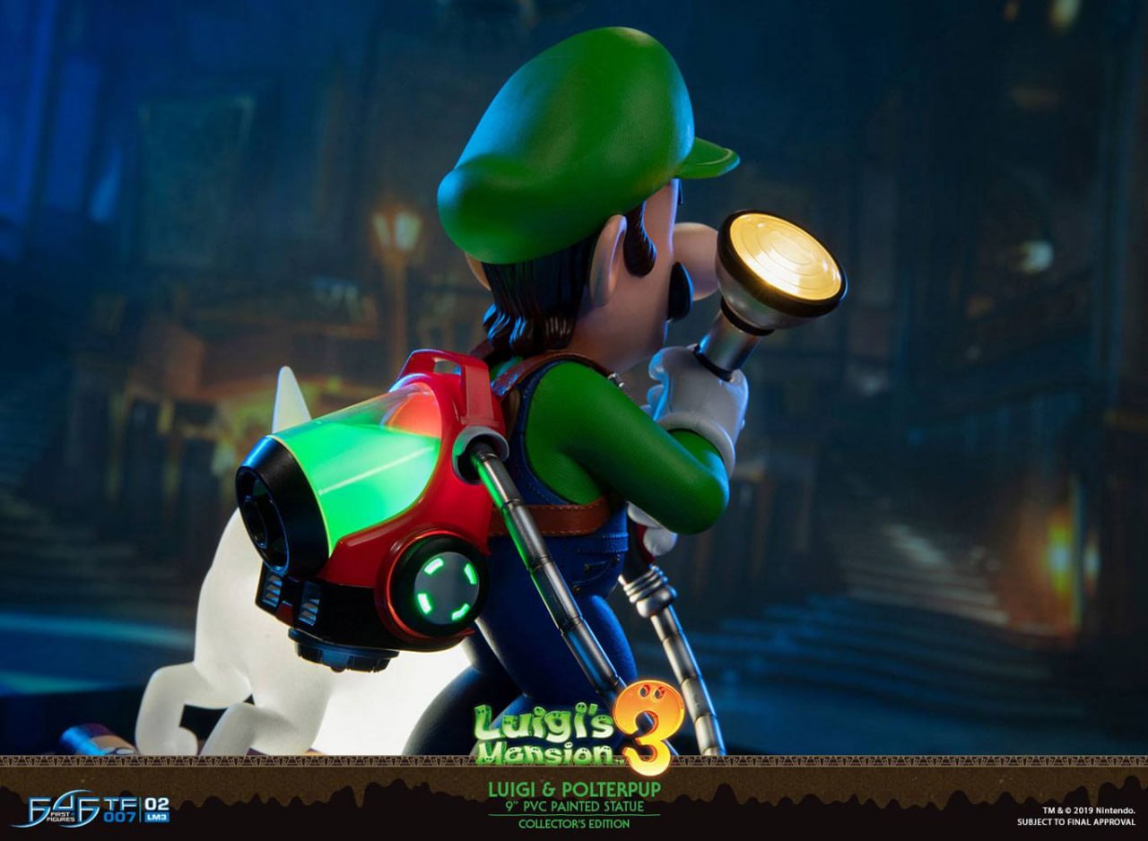 فیگور لوئیجی نسخه دلوکس از ماریو اورجینال 25 سانت مدل Luigi Mansion 3 First 4 Figures Deluxe Vision