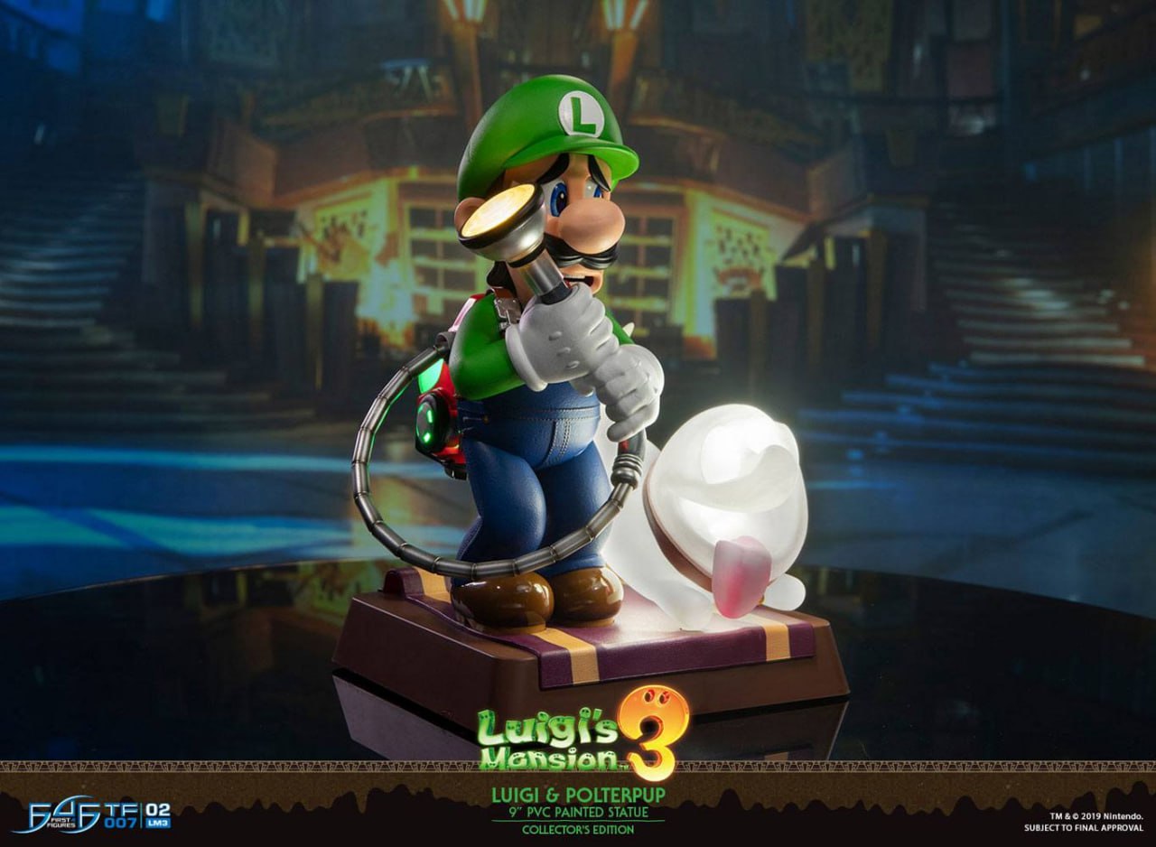 فیگور لوئیجی نسخه دلوکس از ماریو اورجینال 25 سانت مدل Luigi Mansion 3 First 4 Figures Deluxe Vision