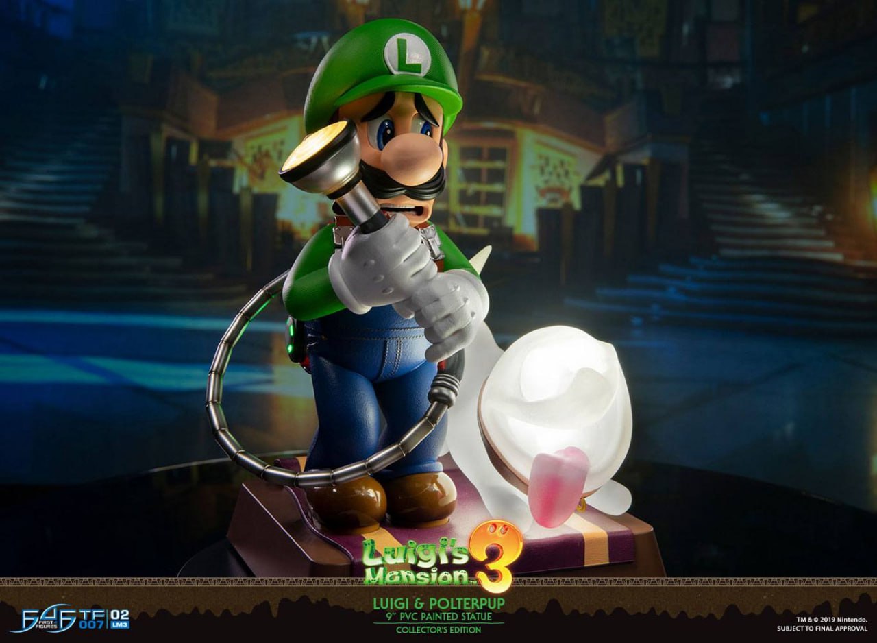 فیگور لوئیجی نسخه دلوکس از ماریو اورجینال 25 سانت مدل Luigi Mansion 3 First 4 Figures Deluxe Vision