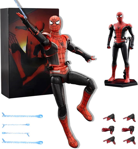 اکشن فیگور اسپایدرمن 18 سانت برند زد دی تویز مدل No Way Home Spiderman Upgraded Suit ZD TOYS