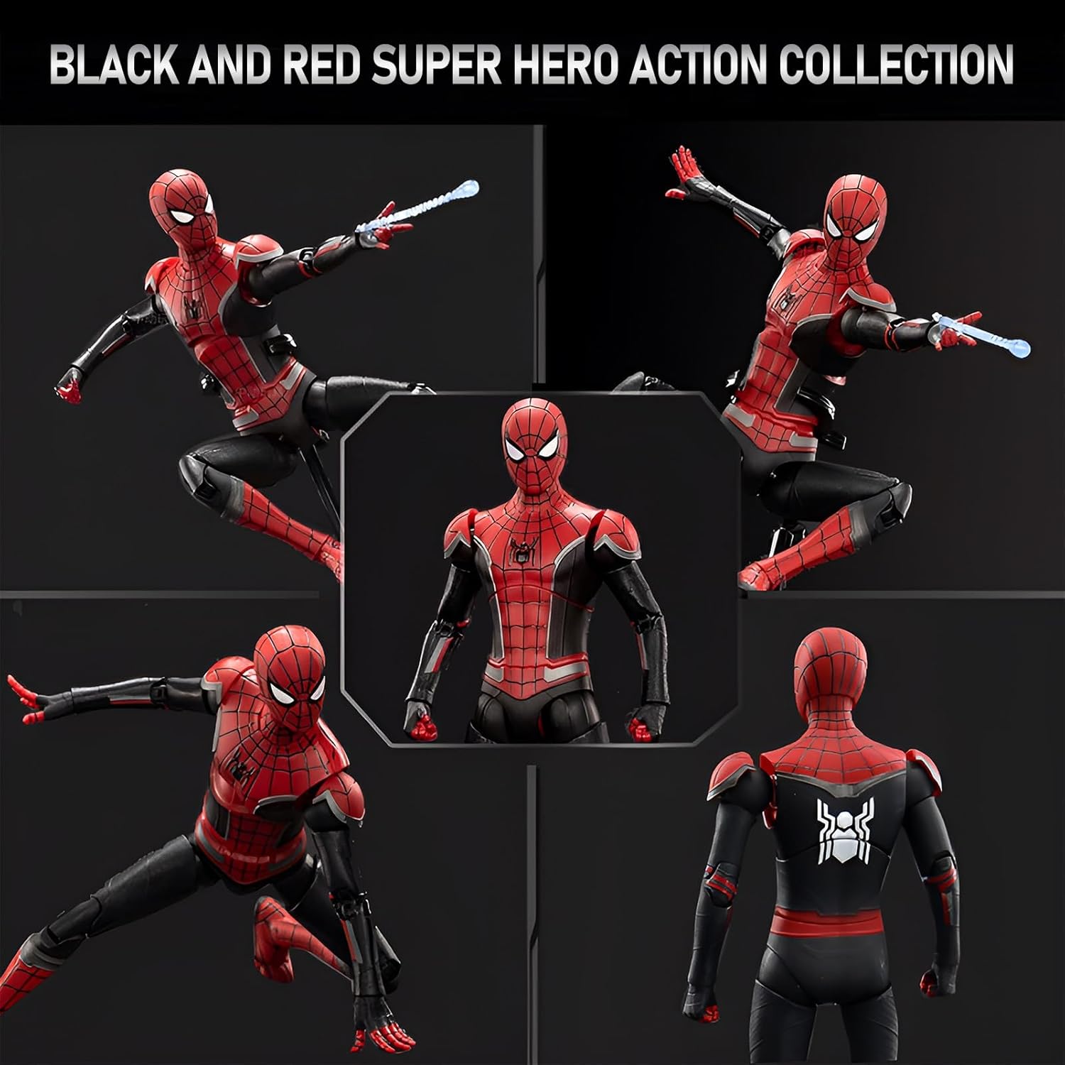 اکشن فیگور اسپایدرمن 18 سانت برند زد دی تویز مدل No Way Home Spiderman Upgraded Suit ZD TOYS