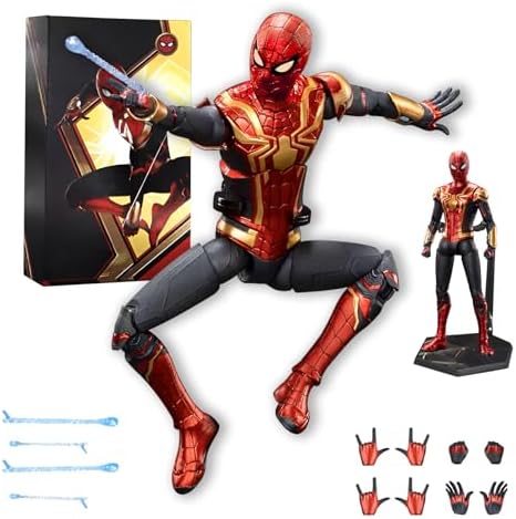اکشن فیگور اسپایدرمن 18 سانت برند زد دی تویز مدل No Way Home Spiderman Integrated Suit ZD TOYS