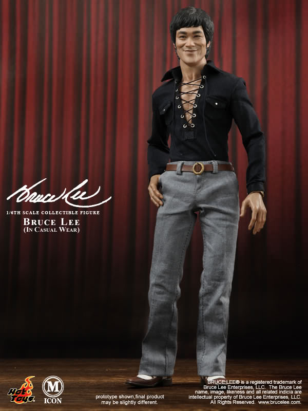 اکشن فیگور بروسلی برند هات تویز 1/6 مدل Bruce Lee Hot Toys MIS12 Casual Wear 1/6