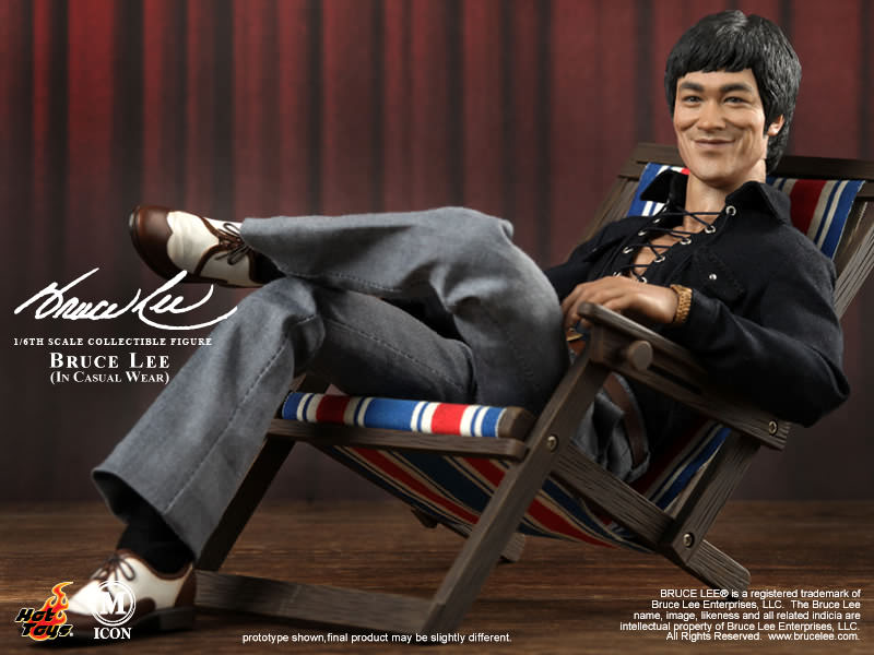 اکشن فیگور بروسلی برند هات تویز 1/6 مدل Bruce Lee Hot Toys MIS12 Casual Wear 1/6