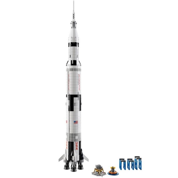 لگو موشک ناسا آپولو ساترن وی 586 قطعه مدل NASA Apollo Saturn V 18018