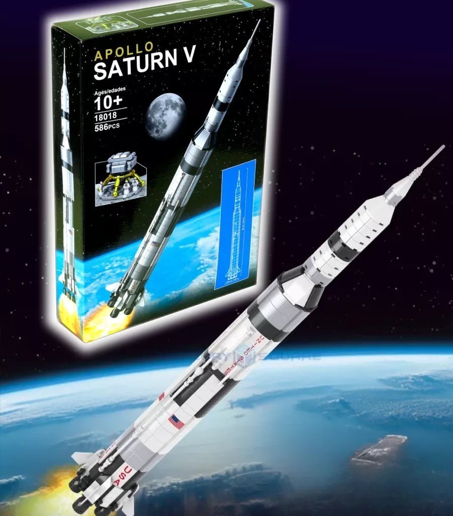 لگو موشک ناسا آپولو ساترن وی 586 قطعه مدل NASA Apollo Saturn V 18018