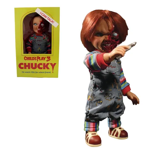 اکشن فیگور چاکی قسمت سوم برند مزکو 40 سانت سخنگو Child's Play 3 Chucky Mezco