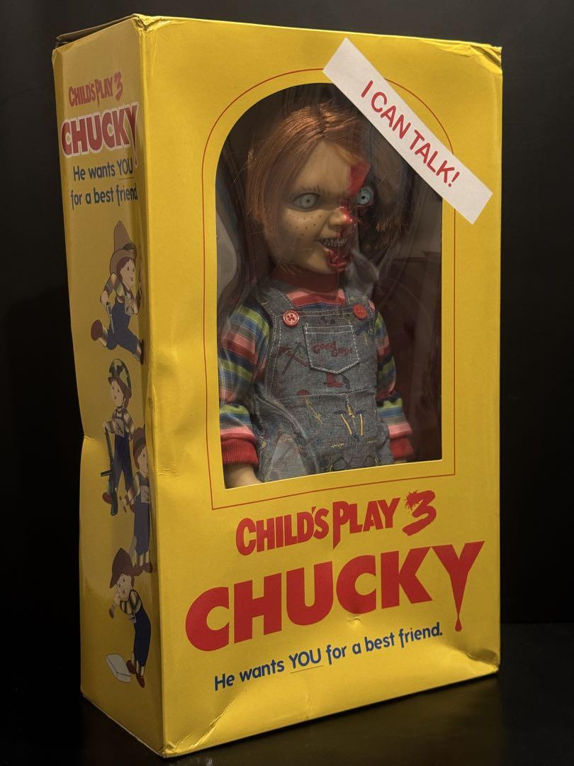 اکشن فیگور چاکی قسمت سوم برند مزکو 40 سانت سخنگو Child's Play 3 Chucky Mezco
