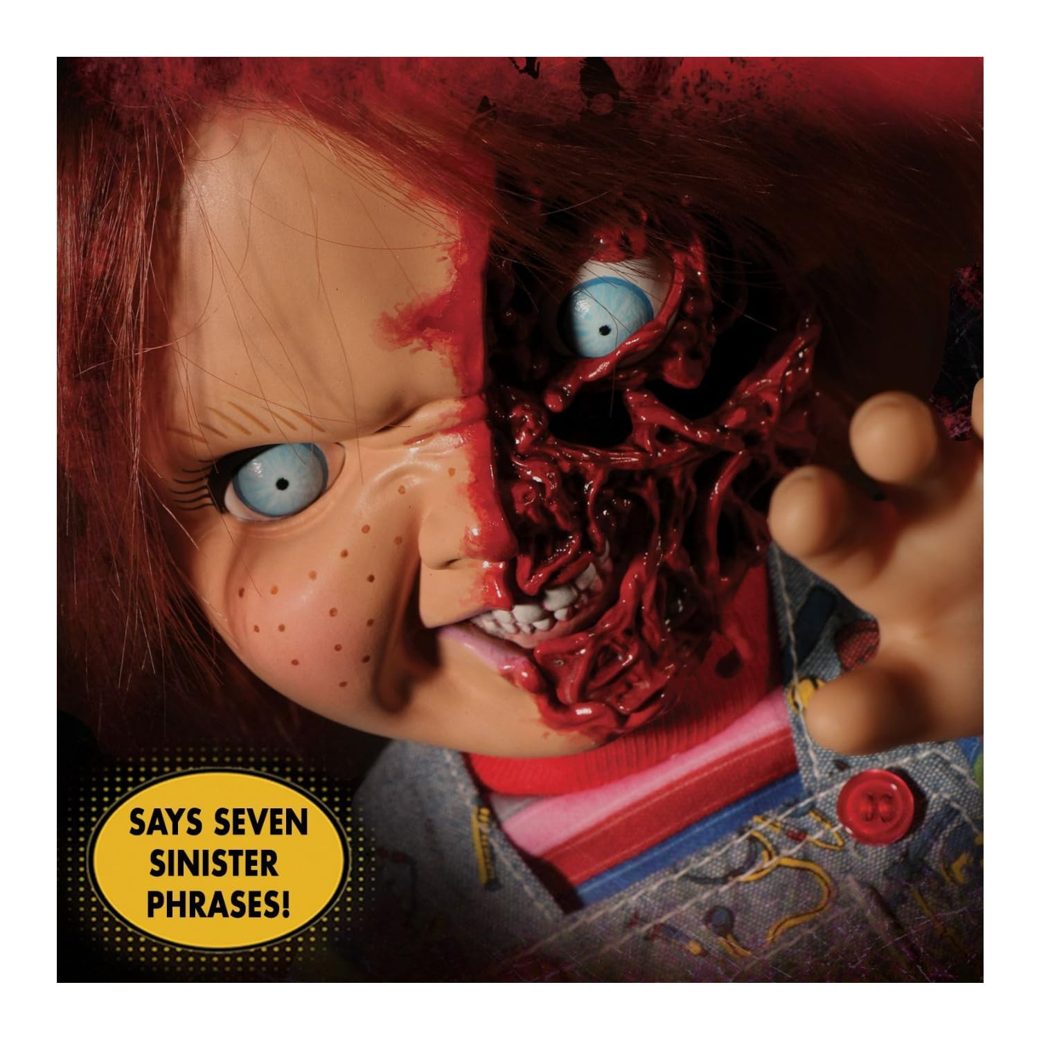 اکشن فیگور چاکی قسمت سوم برند مزکو 40 سانت سخنگو Child's Play 3 Chucky Mezco