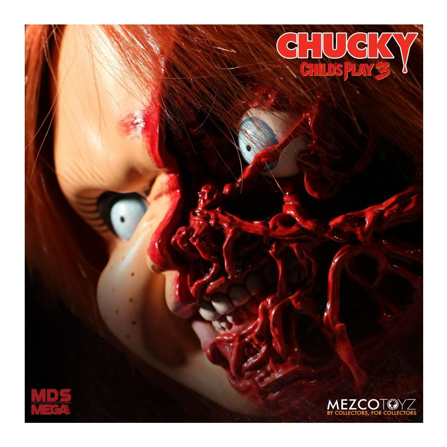 اکشن فیگور چاکی قسمت سوم برند مزکو 40 سانت سخنگو Child's Play 3 Chucky Mezco