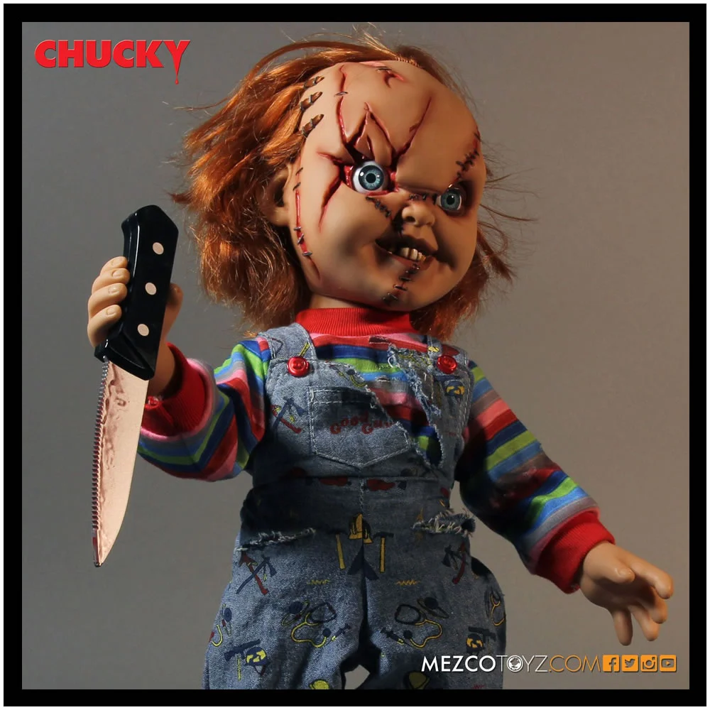 اکشن فیگور چاکی برند مزکو 40 سانت سخنگو مدل Bride Of Chucky Mezco