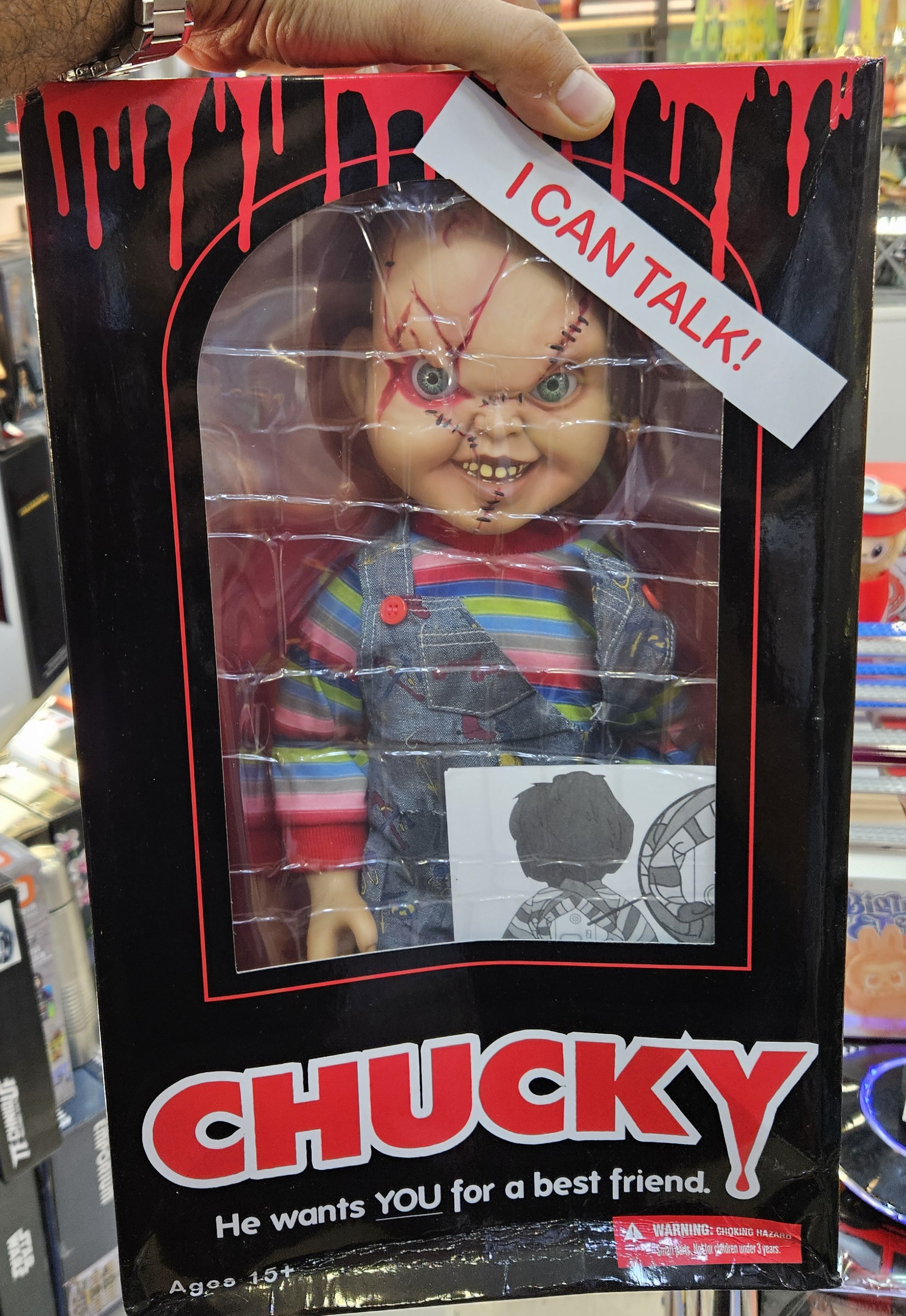 اکشن فیگور چاکی برند مزکو 40 سانت سخنگو مدل Bride Of Chucky Mezco