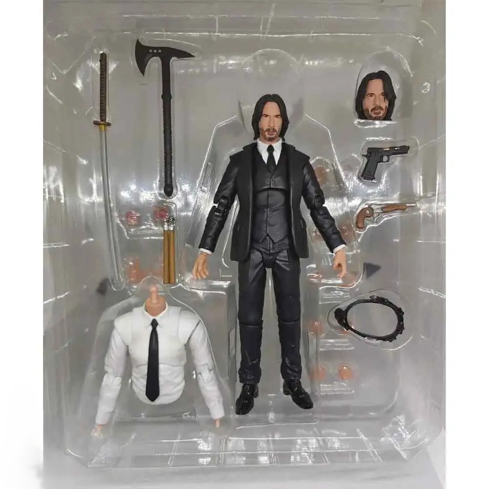 اکشن فیگور جان ویک قسمت 4 برند مافکس مدل John Wick Chapter 4 Mafex